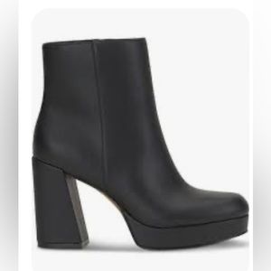 JESSICA SIMPSON black Rexura platform curved heel Ankle Boot booties size 10 new